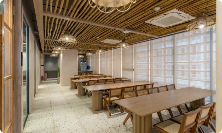 A CoKarma managed office interior in Hyderabad